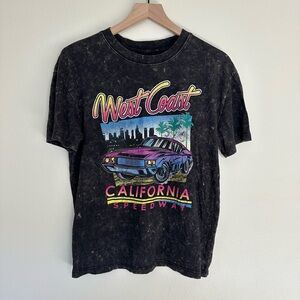 SOCIAL CULTURE West Coast California Speedway Black T-Shirt
